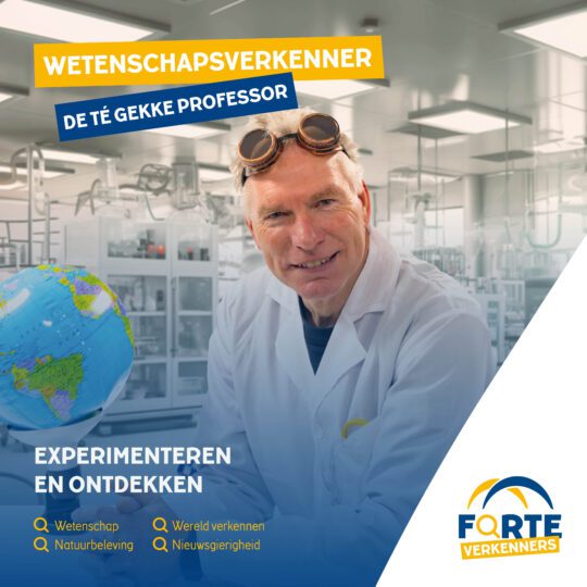 Forte Verkenners | Wetenschapsverkenner De Té Gekke Professor